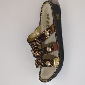 Alegria Venus Bronze Gleam Sandals Size 39 women US 9